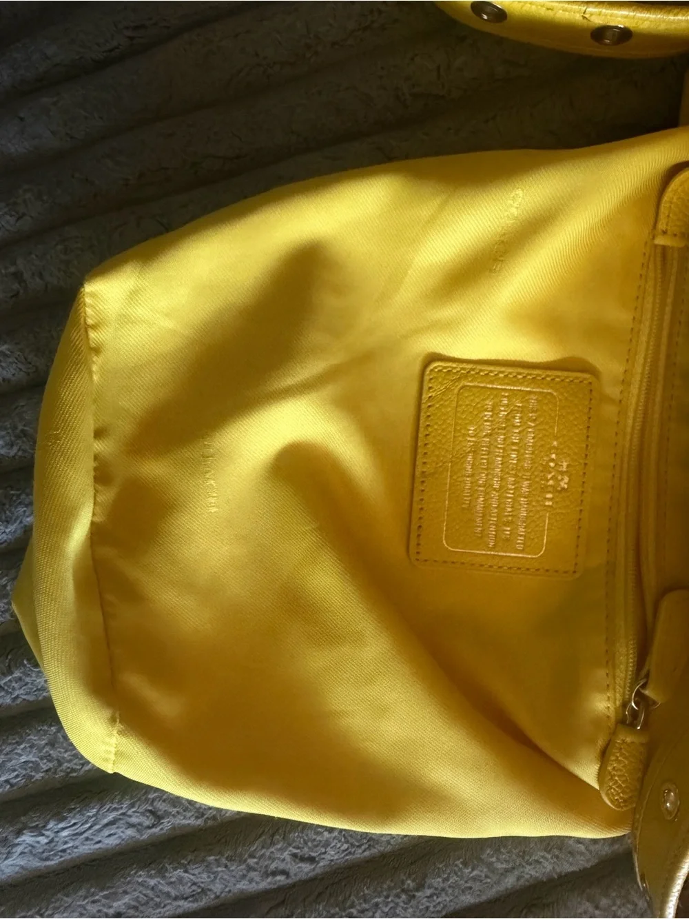Coach bright yellow